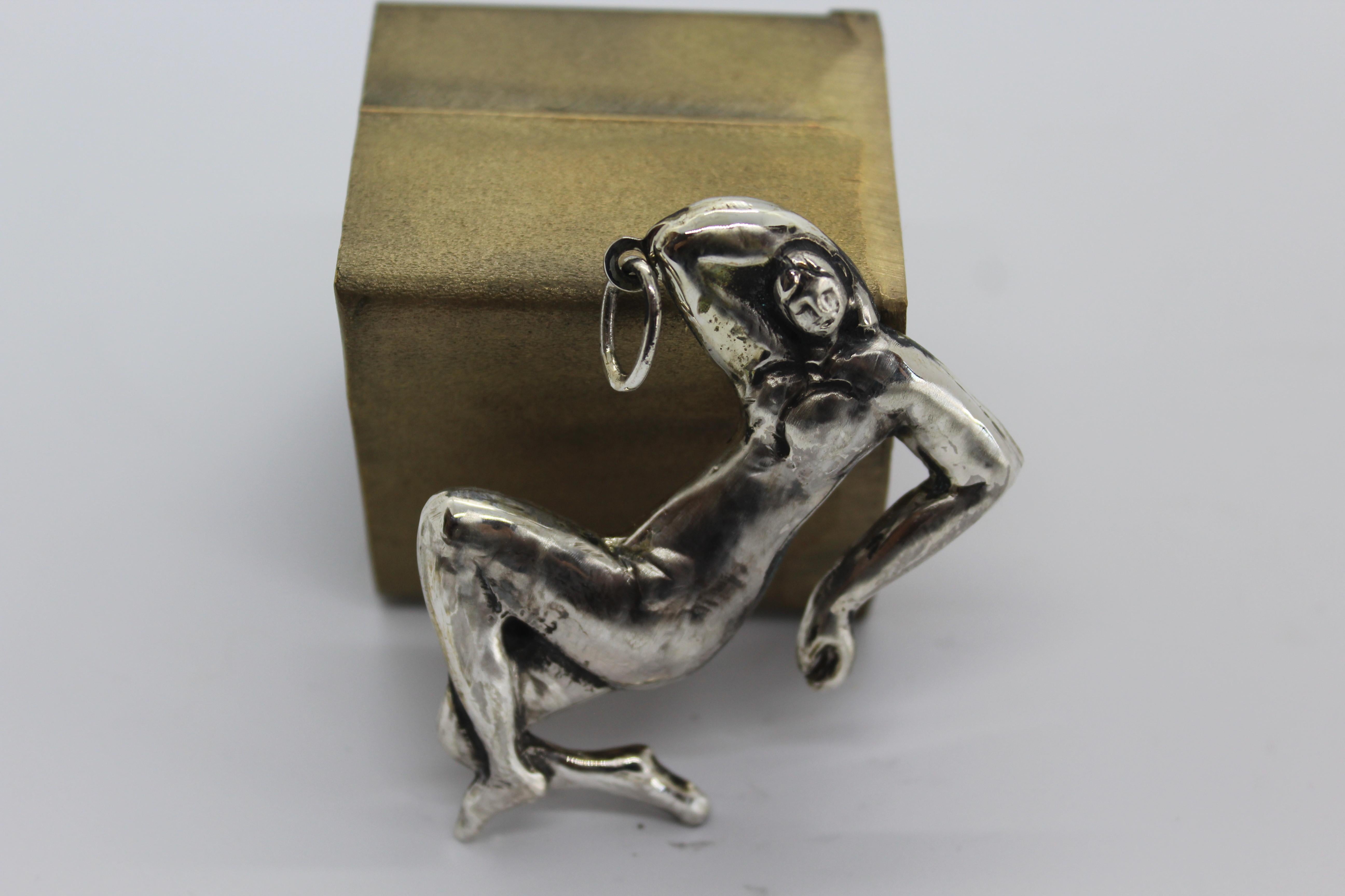 Artist Sterling Silver Pendant,  Matisse, Handmade, Italy  For Sale