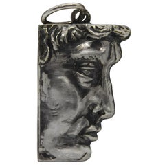 Colgante de plata de ley, David, Hecho a mano, Italia