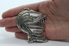 Sterling Silver Pendant, Vasari, Middle ages, Handmade, Italy