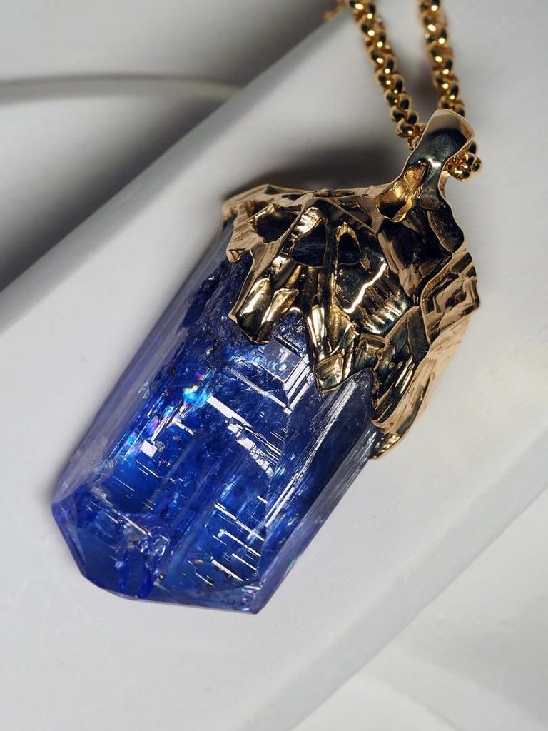 Men's tanzanite necklace clearance