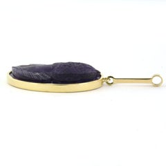 Pendant with amethyst 14k gold 17.8 grams