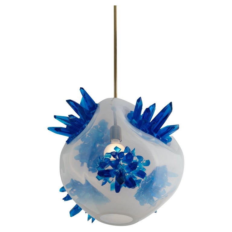 Pendentif Serpent Avec Cristaux Bleu Saphir Sur Cordon Cuir Noir - Réf. 4179 - Occasion Bon état