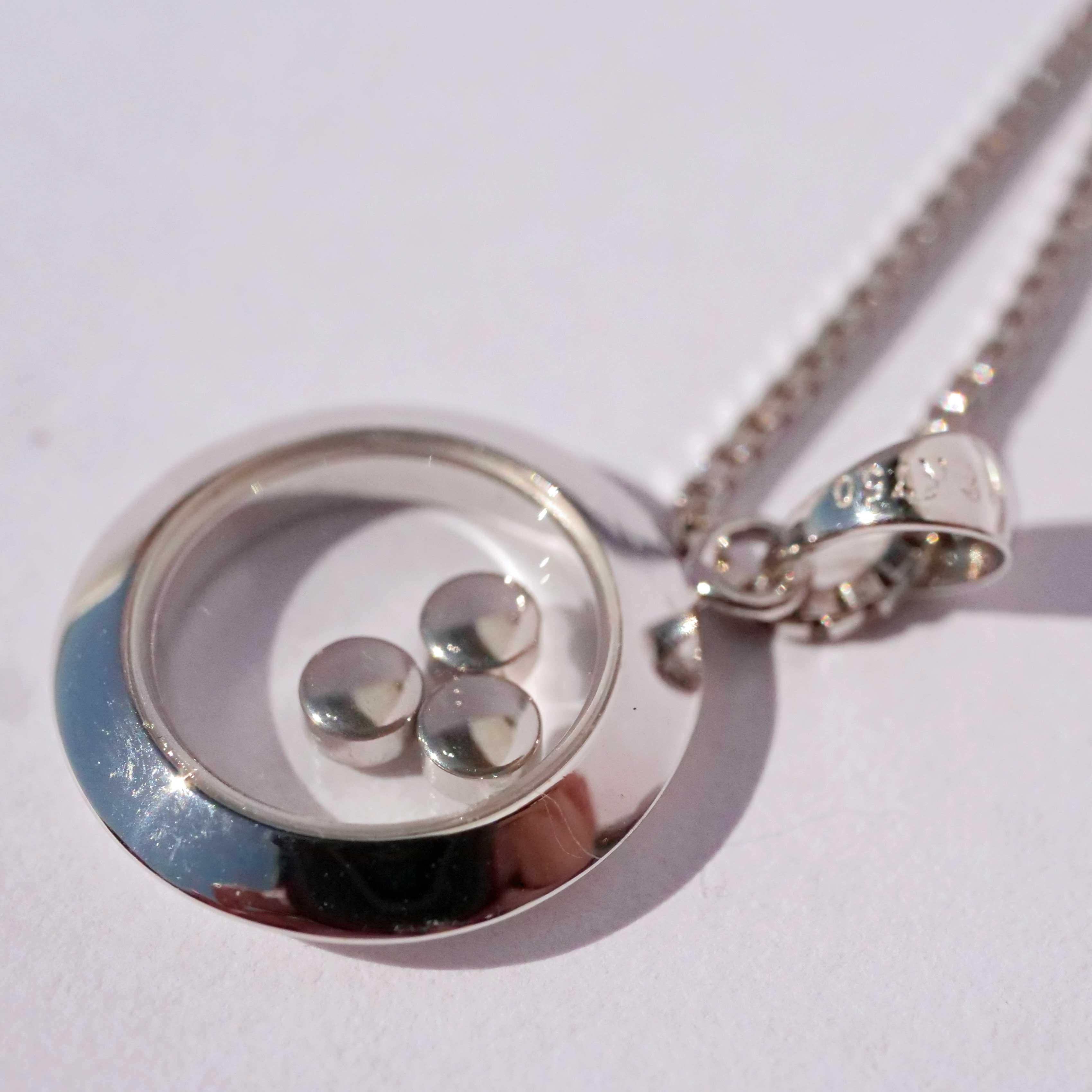 Pendant with Chain  movable full-cut Diamonds  Eye Catcher brand new Model  For Sale 3