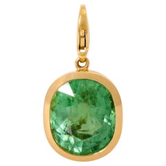 Pendant with Green Paraiba Tourmaline Approx. 23ct