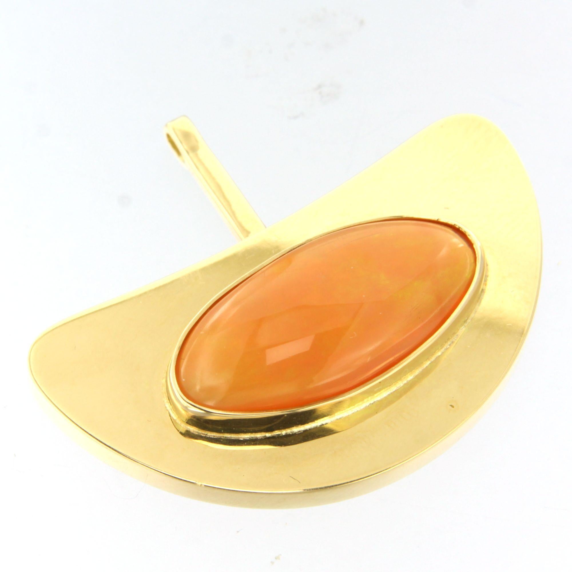 Pendentif avec opale Or jaune 18k 15,0 grammes Excellent état - En vente à The Hague, ZH