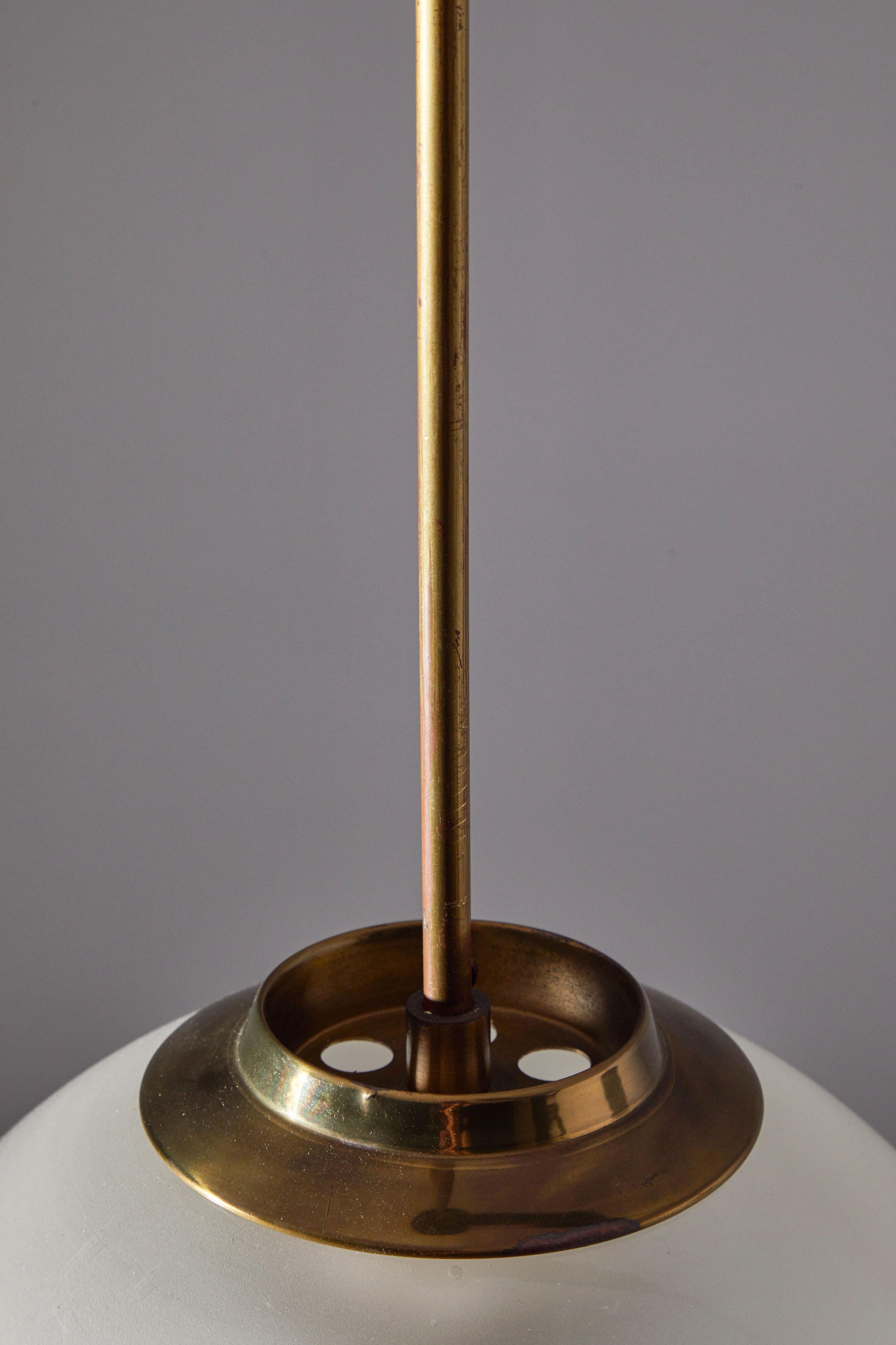 Brass Single Pendant by Caccia Dominioni for Azucena