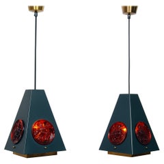 Pendants Lamps by Erik Höglund & Einar Bäckström Sweden, 1960s