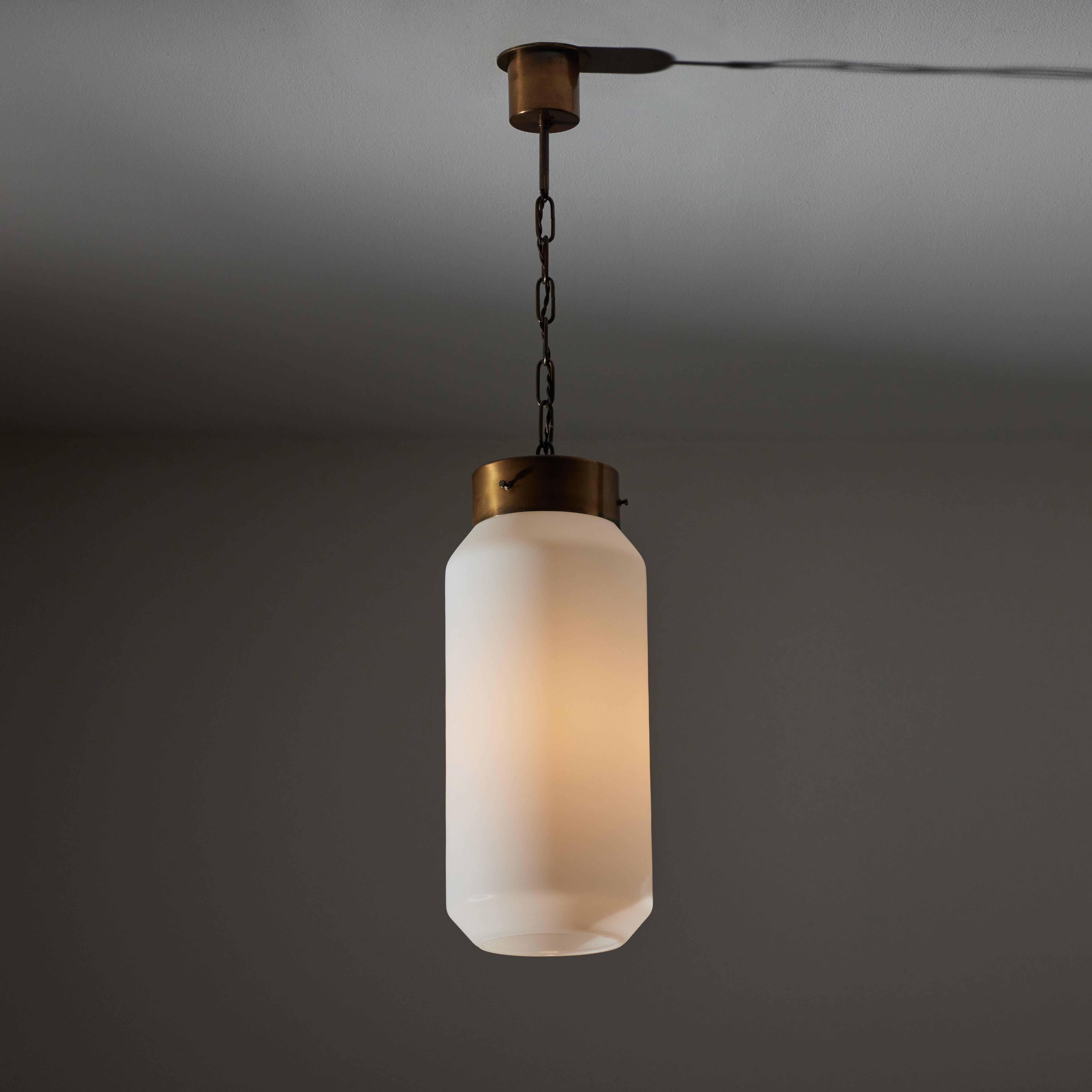 Glass Single Ceiling Light by Caccia Dominioni for Azucena For Sale