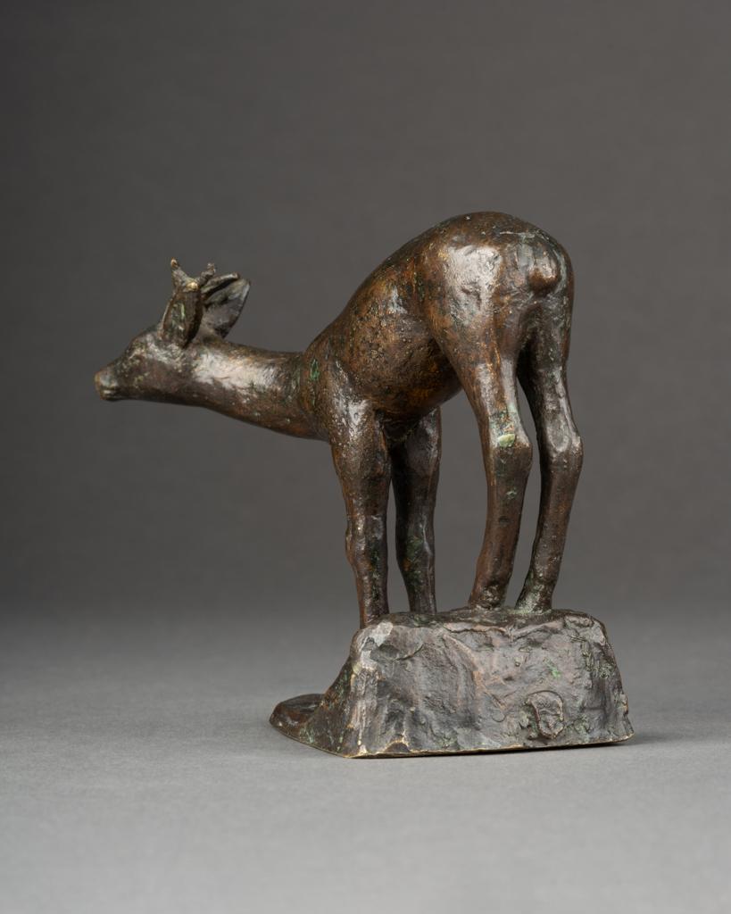 Pendentifs du début du C.I.C. Bronzes patinés au cerf et à la queue de daim Bon état - En vente à SAINT-OUEN-SUR-SEINE, FR