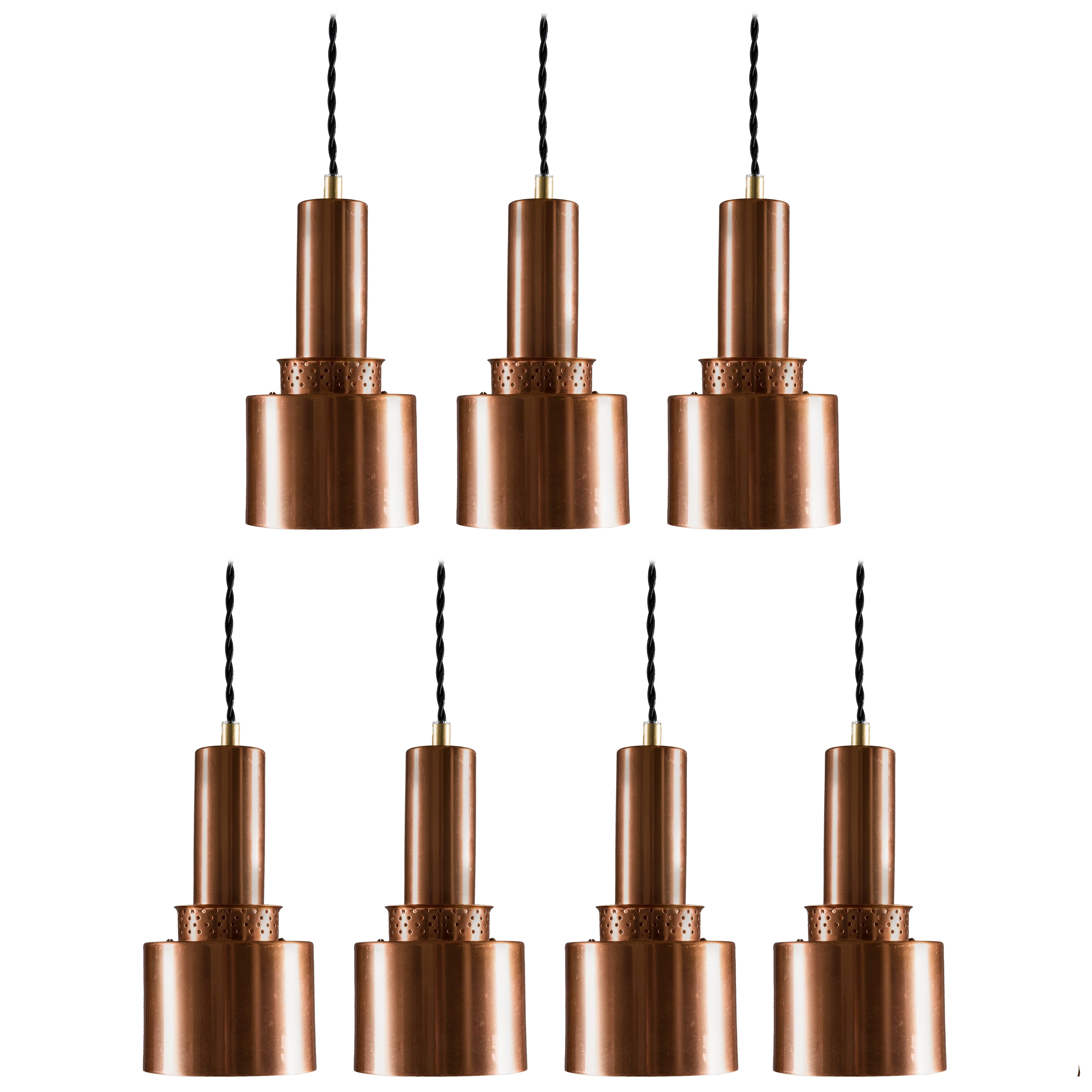 Pendants T292 in Copper by Hans-Agne Jakobsson