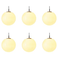 Pendants with Opaline Glass Sphere