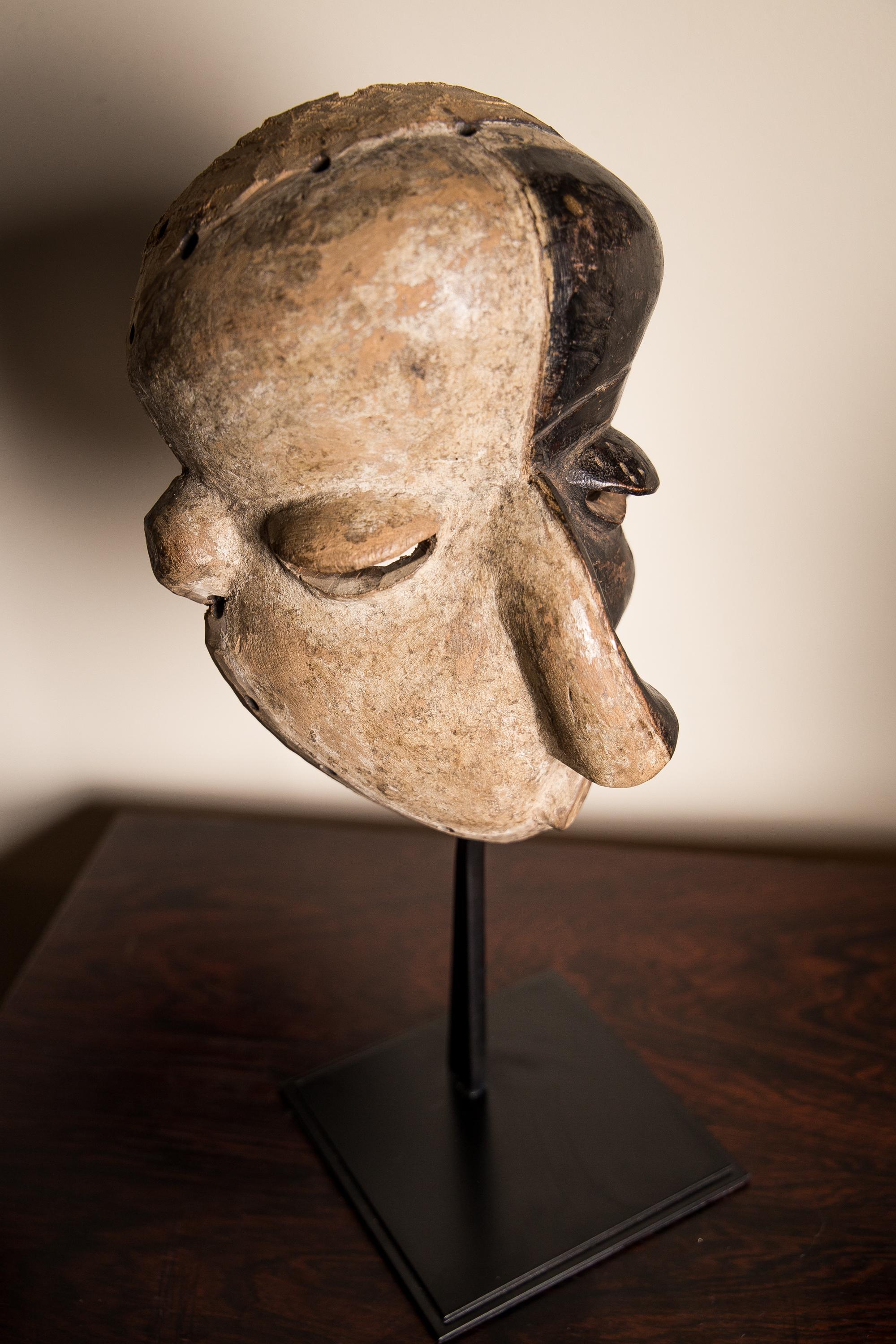 Tribal Pende 'Mbangu' Mask from a Private Collection, First of the Half 20th Century