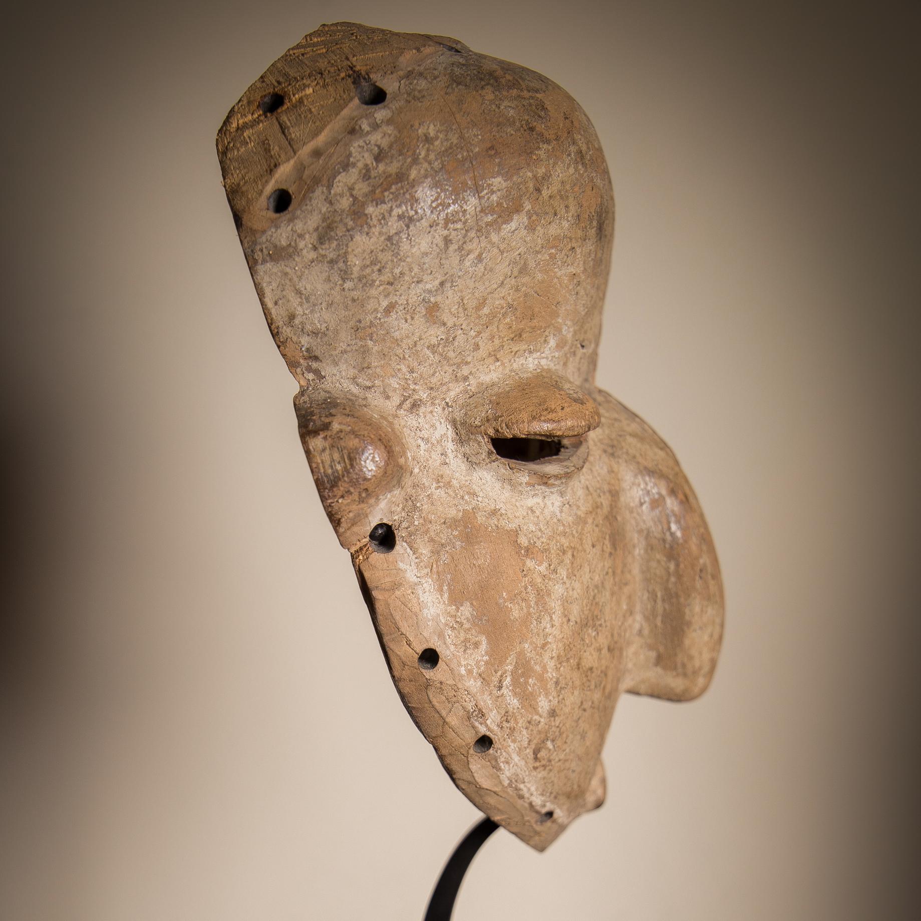 Congolese Pende 'Mbangu' Mask from a Private Collection, First of the Half 20th Century