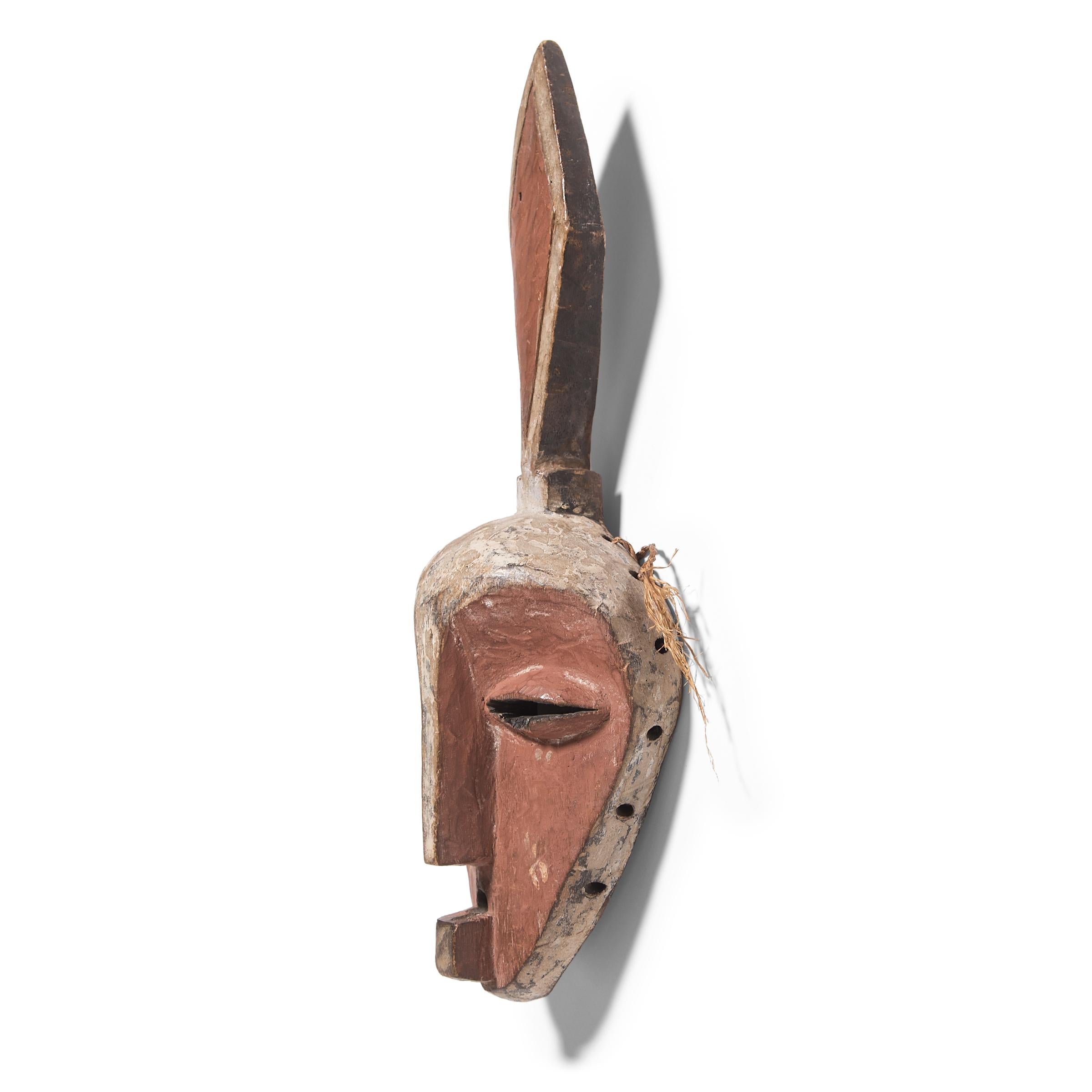 Tribal Pende-Style Antelope Mask For Sale