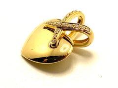 Pendentif Chaumet Coeur or et diamants