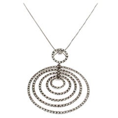 Exquisiter Fulcrum-Anhänger aus 18 kt Weißgold und Diamanten