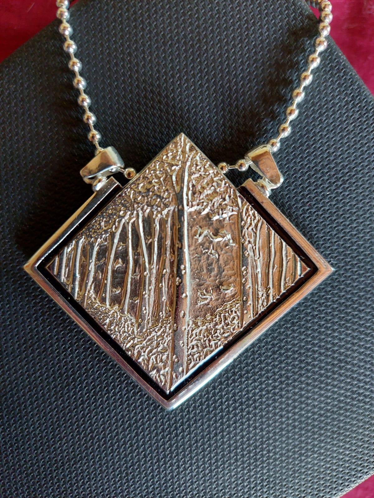 Ciondolo, Into the Woods, Oro, Argento, Regalo unico, Fatto a mano, Italia in vendita 6