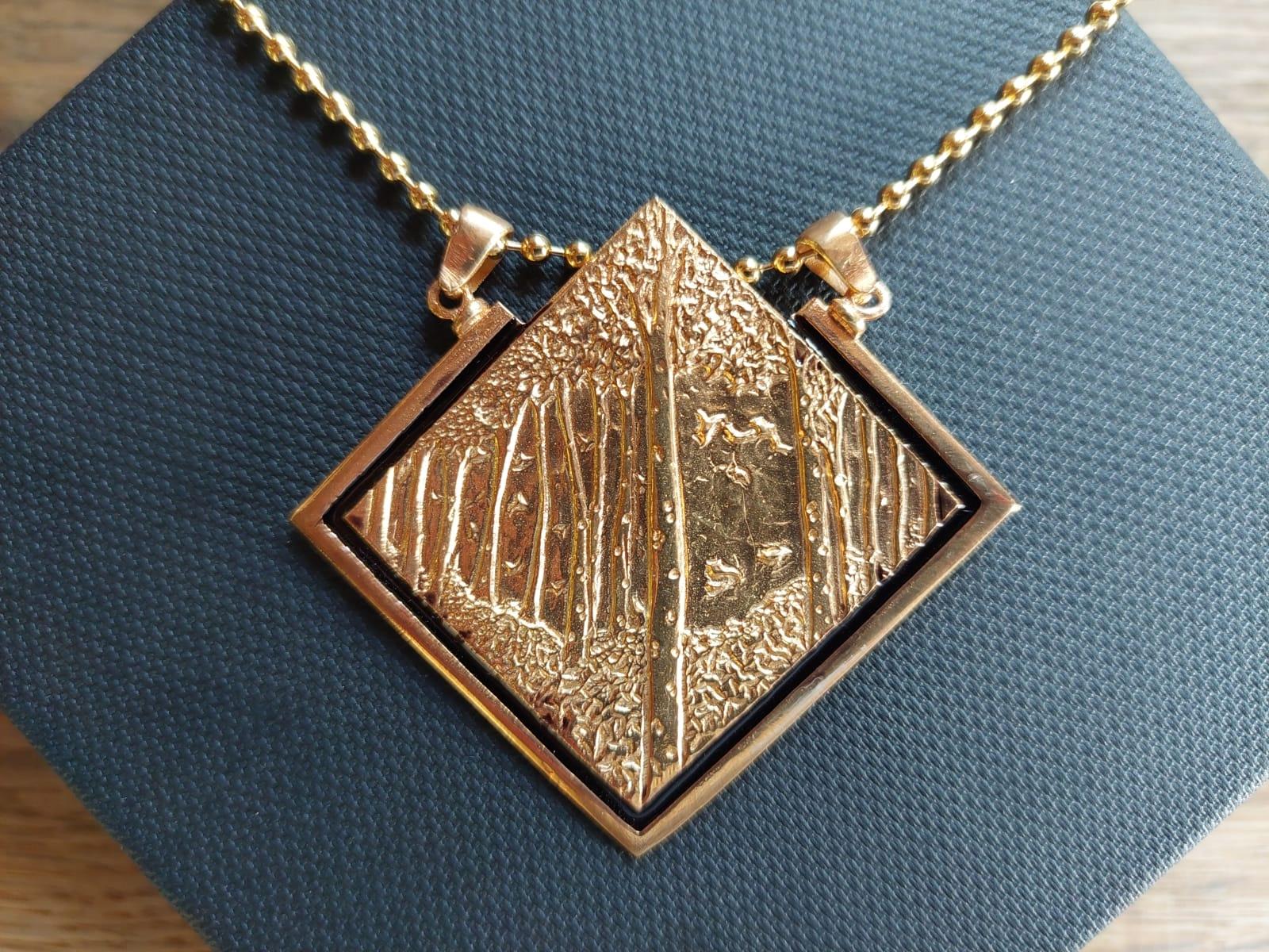 Artista Ciondolo, Into the Woods, Oro, Argento, Regalo unico, Fatto a mano, Italia in vendita