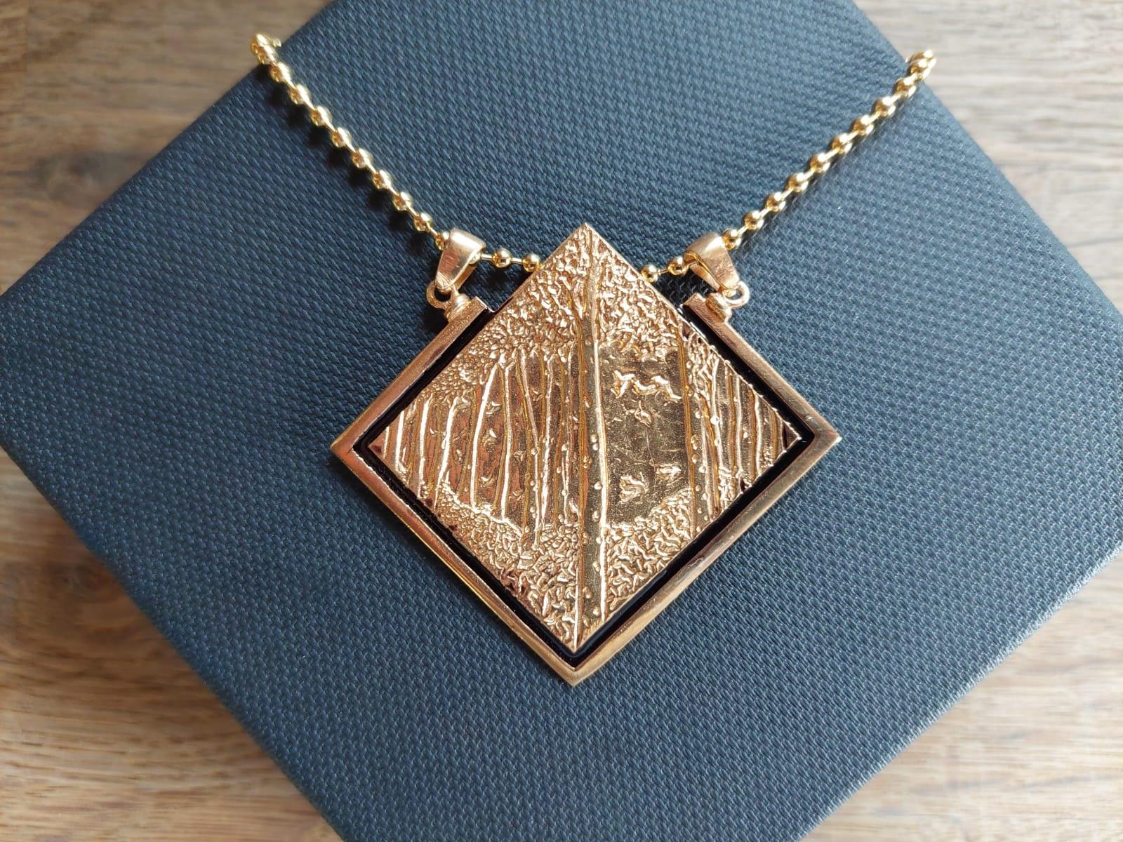 Ciondolo, Into the Woods, Oro, Argento, Regalo unico, Fatto a mano, Italia in vendita 4
