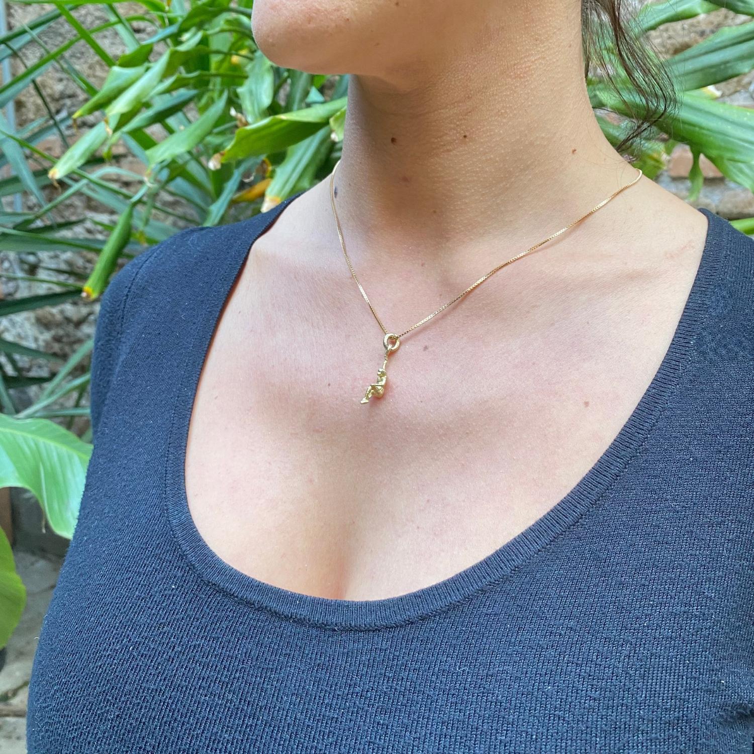 Artist Animalier Pendant in 18kt Gold Sacred Animal 