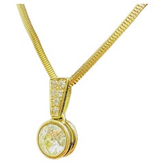 Pendentif solitaire en diamant, ct. 2,50