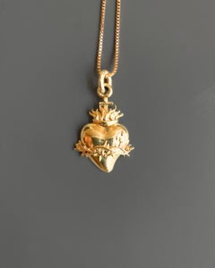 18kt Gold Pendant "Sacred Heart of Jesus"