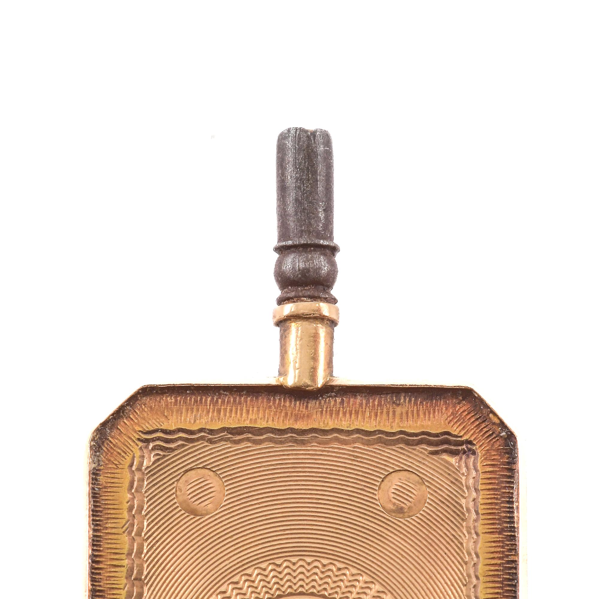 da uomo o donna Pendente in oro con chiave da orologio in vendita