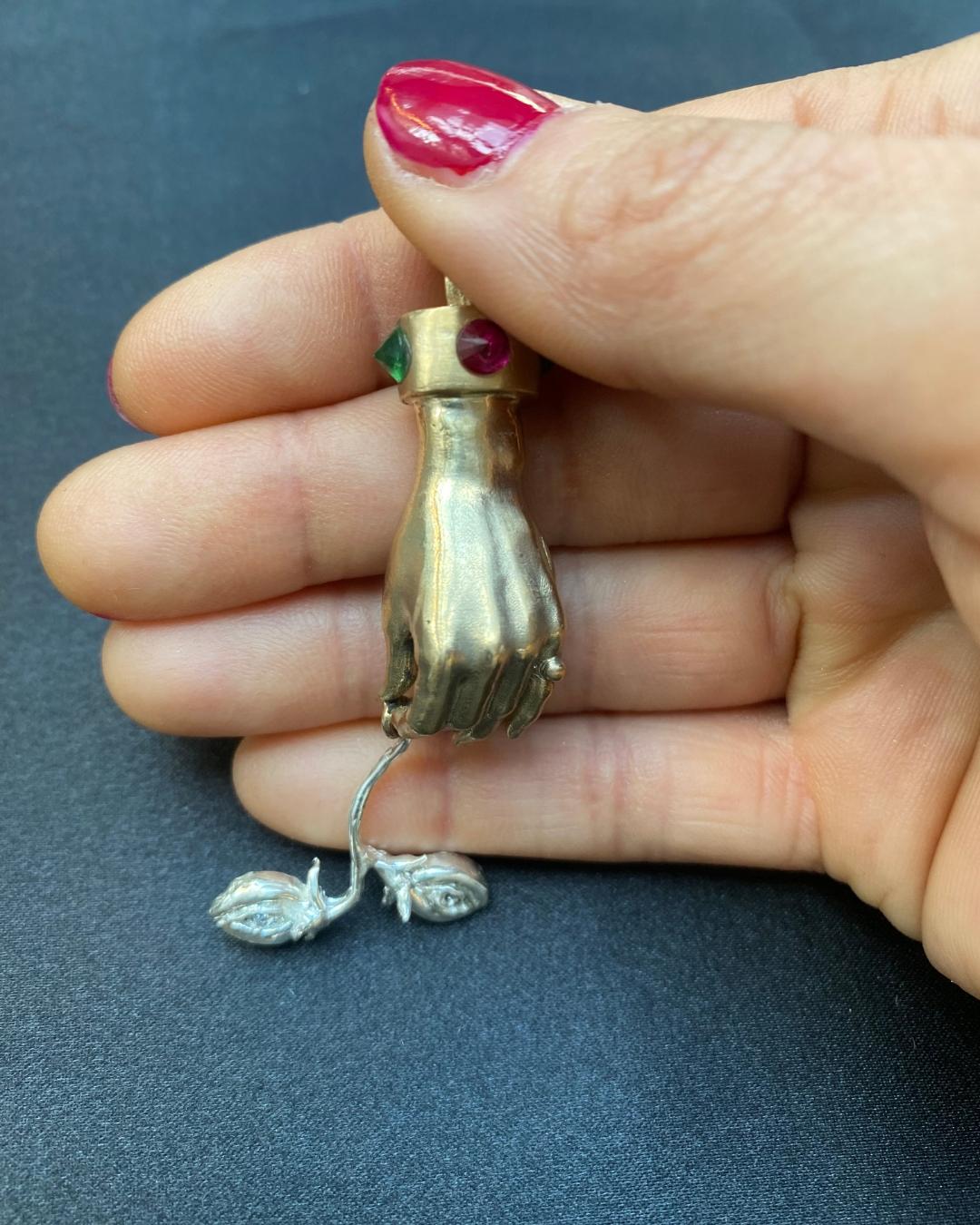 Pendente oro 9Kt scultura 