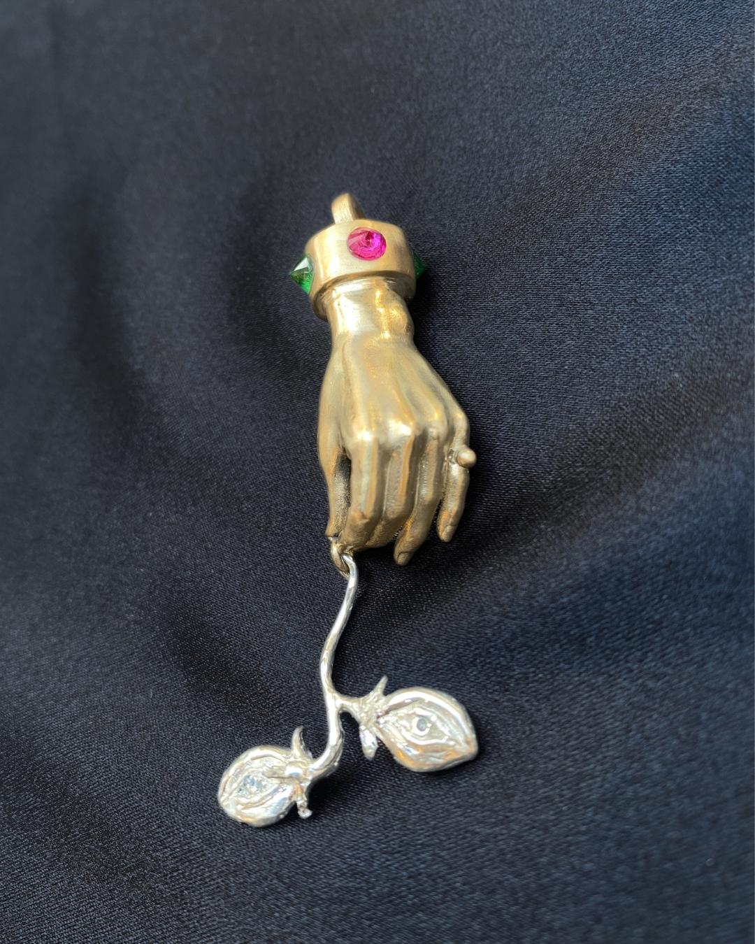 Pendente oro 9Kt scultura 