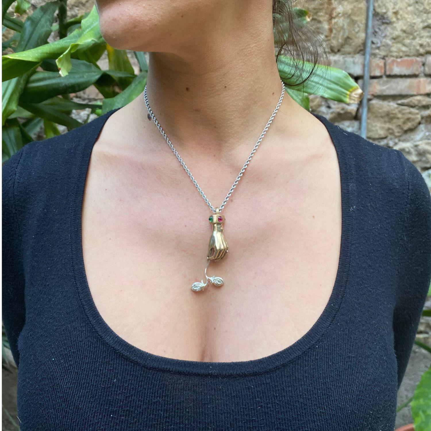 Pendente oro 9Kt scultura 