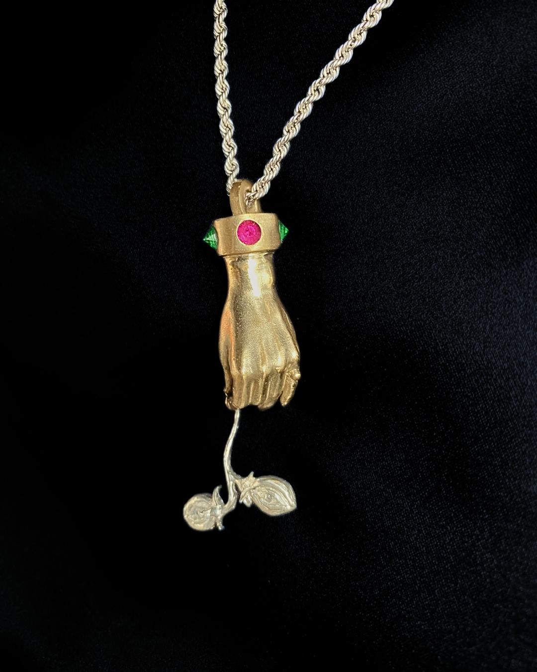 Pendente oro 9Kt scultura 
