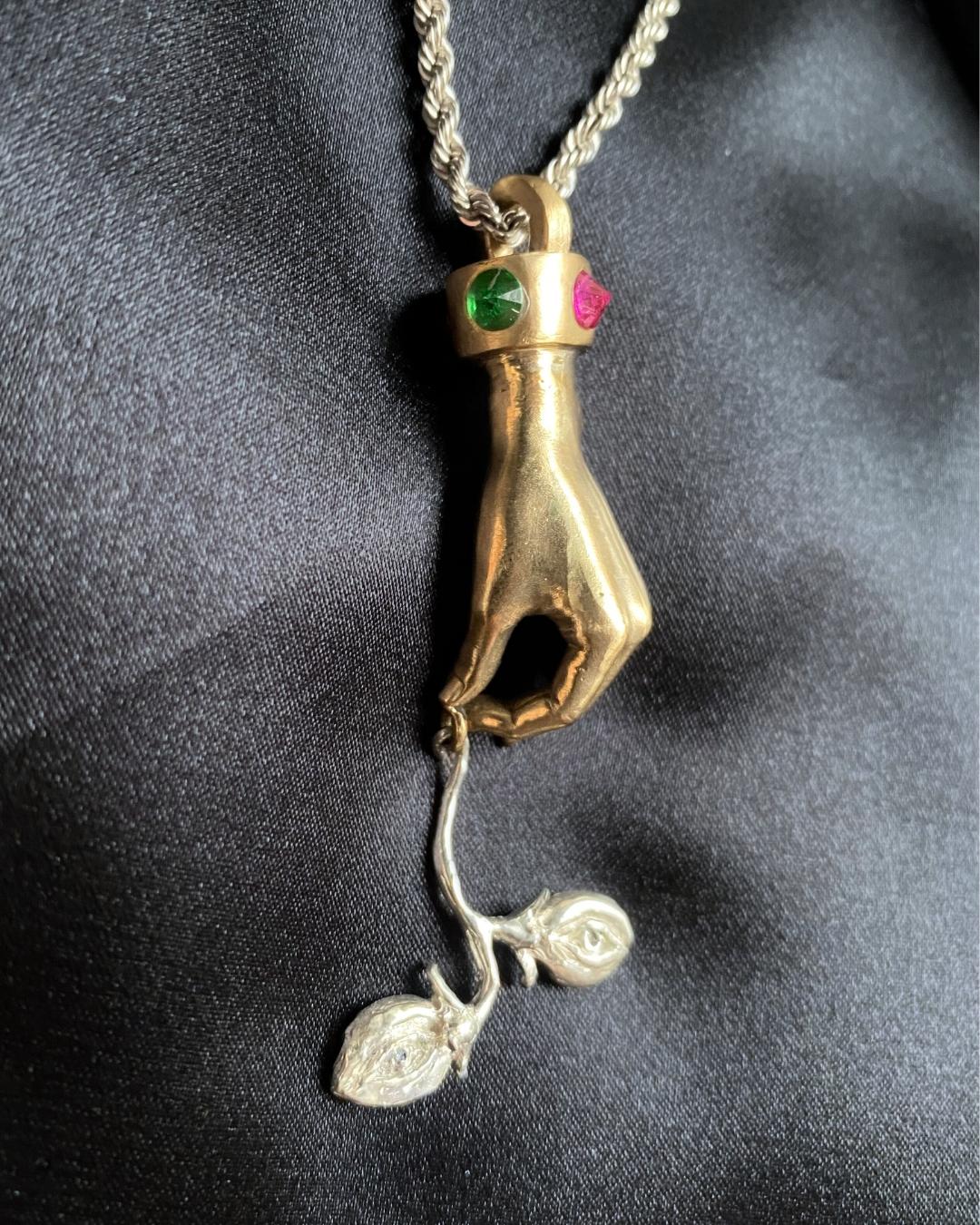 Pendente oro 9Kt scultura 