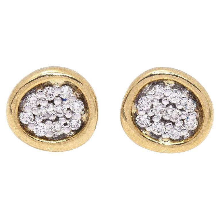 Pendientes DAMA Oro bicolor y Diamantes For Sale