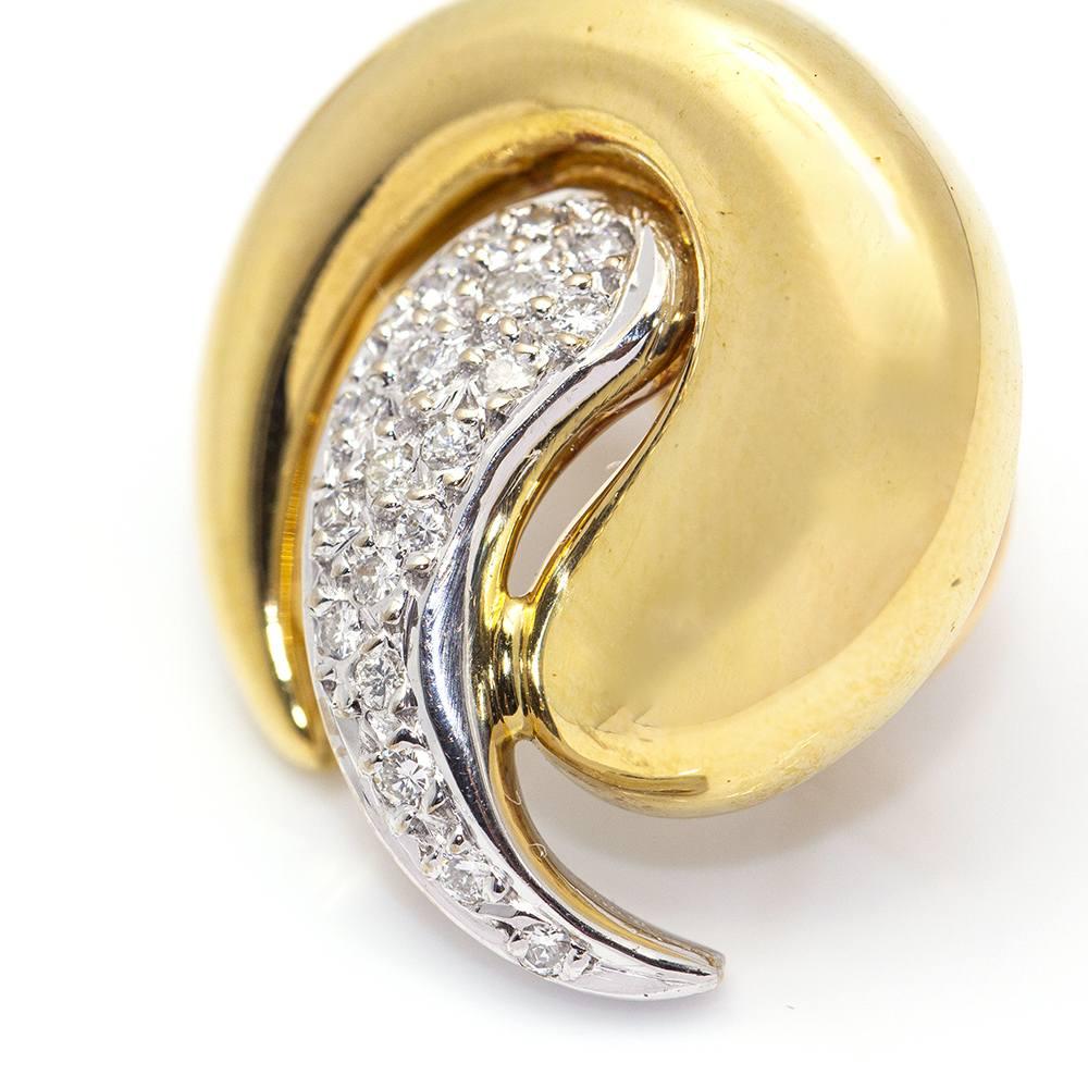 Women's Pendientes de Oro con Diamantes For Sale