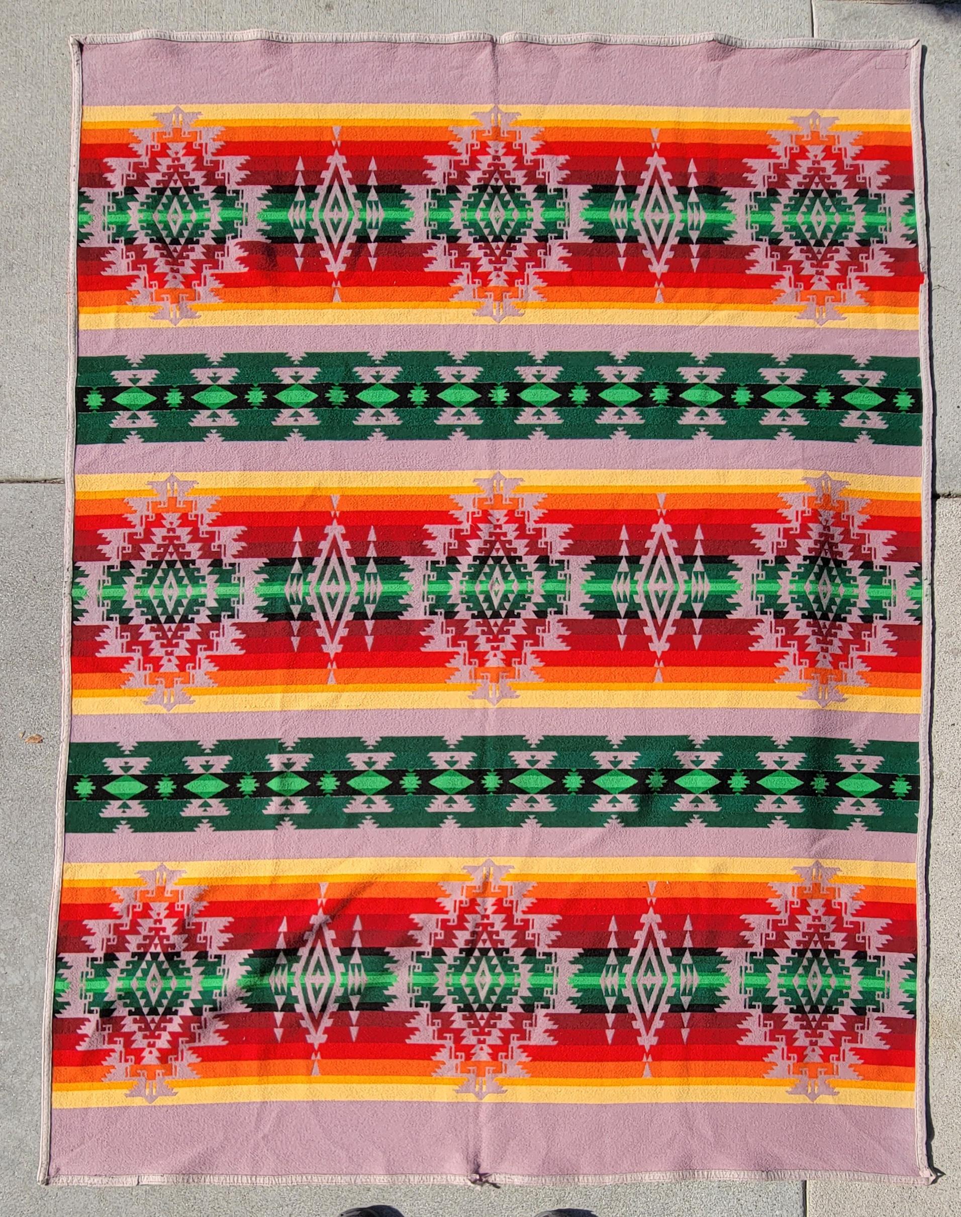 Pendleton Indian Design Blanket ( Cayuse ) For Sale at 1stDibs Pendleton Indian Design Blanket ( Cayuse ) For Sale at 1stDibs