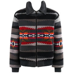 PENDLETON ca. 1990er Jahre 'High Grade Westernwear' Mehrfarbige Jacke mit Südwest-Druck