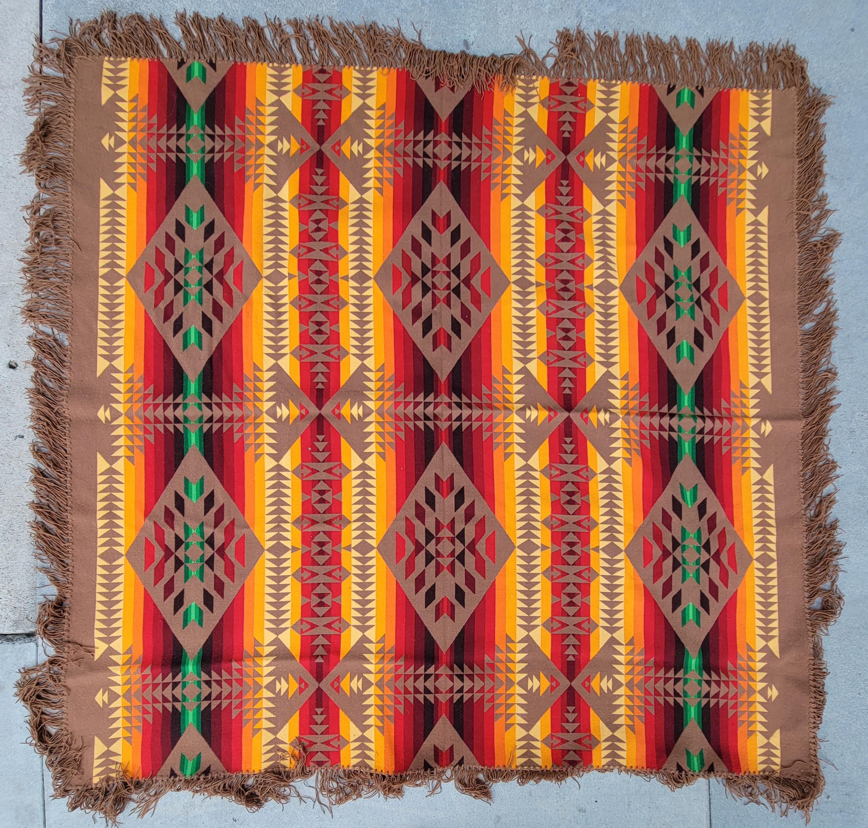 Wool Pendleton Cayuse Blanket with Fringe