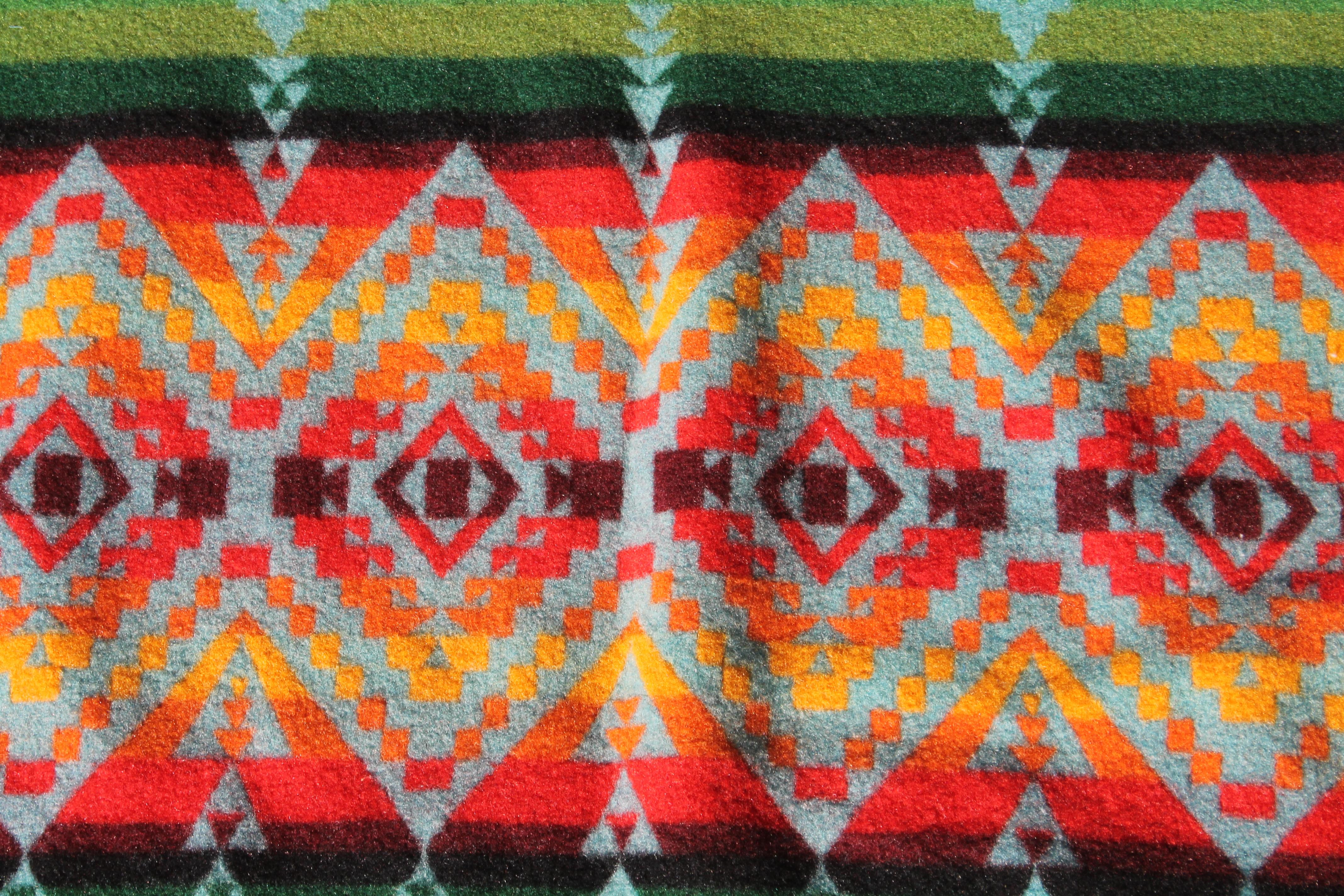 Machine-Made Pendleton Indian Design Camp Blanket