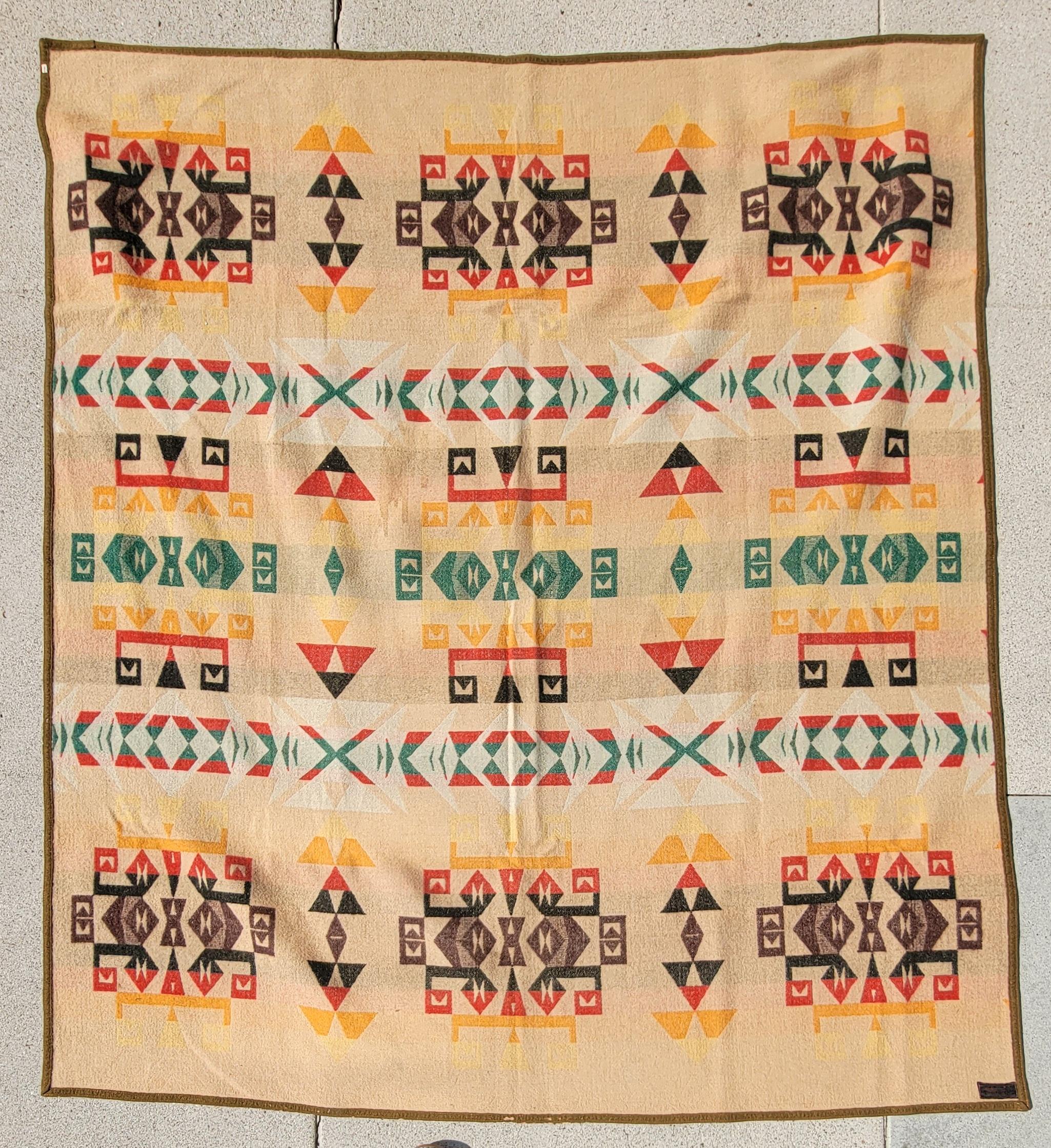 Pendleton Indian Design Cayuse - Manta de campamento siglo XX en venta