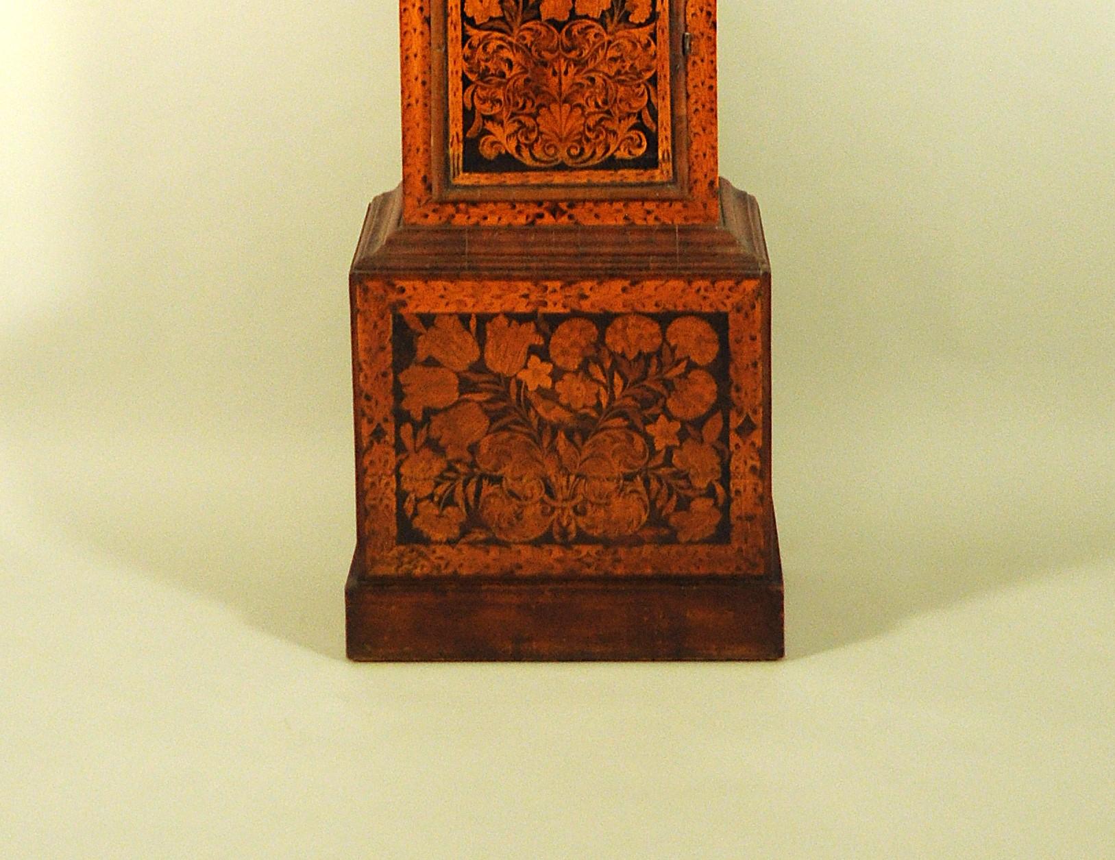 Metal English column clock hour and half-hour chime. FABIAN ROBIN London. 18th 18th Century For Sale