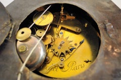 French wall pendulum "cartel d'alcove" Louis XVI case attributed Osmond