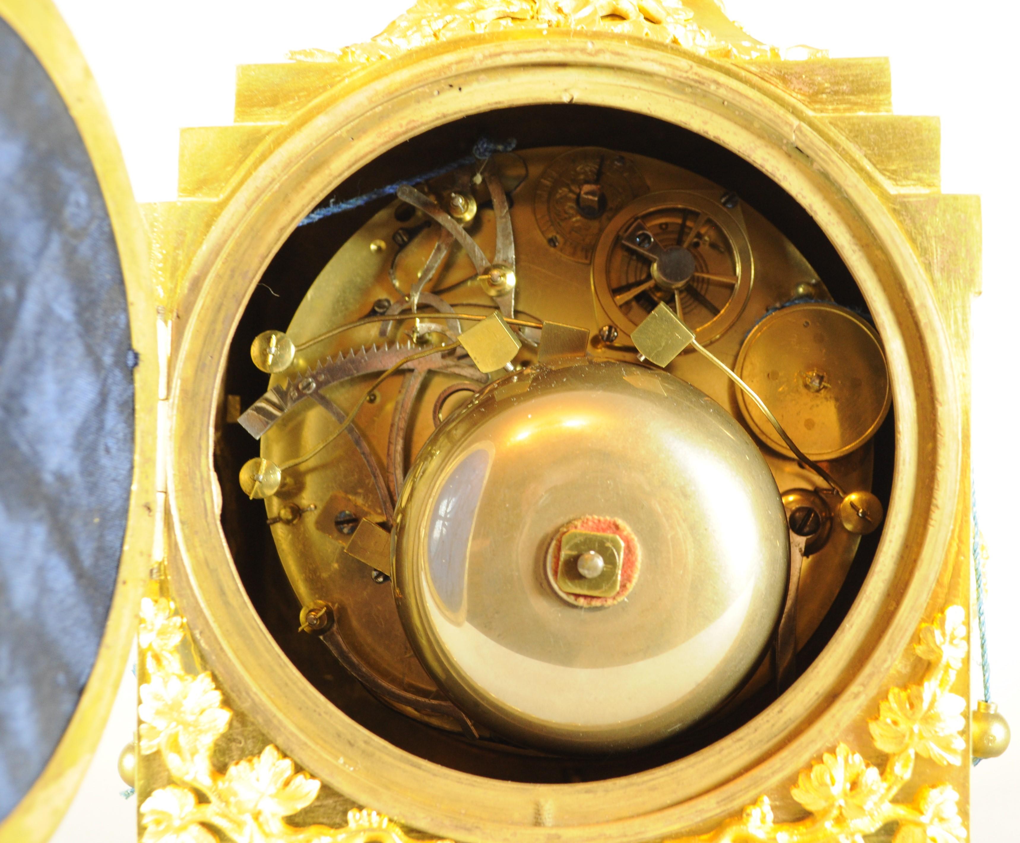 18th Century Orologio da viaggio officier suoneria ore quarti, sveglia 
