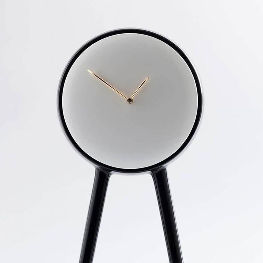 Contemporary Pendule Black Clock For Sale
