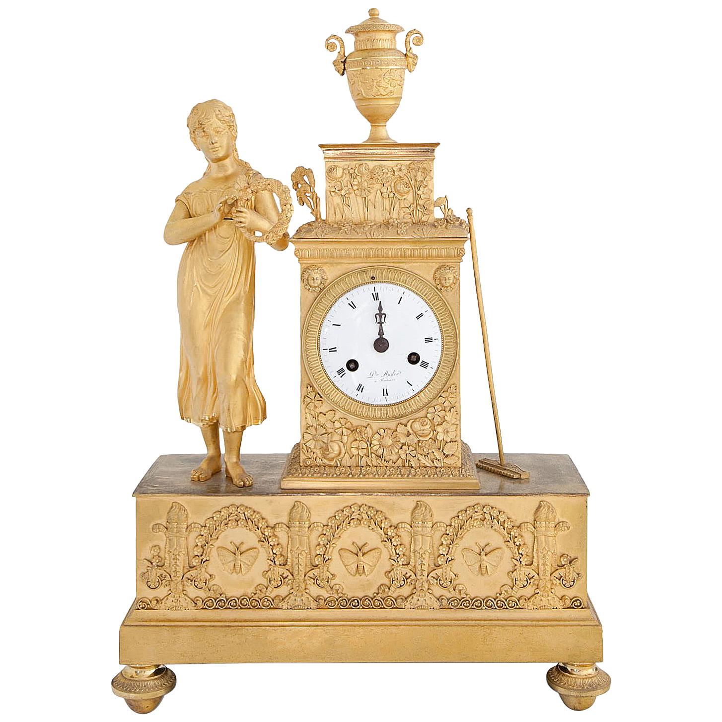 Pendule Clock, France, First Half of the 19th Century