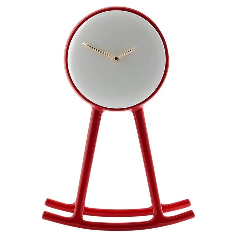 Pendule Red Clock For Sale at 1stDibs