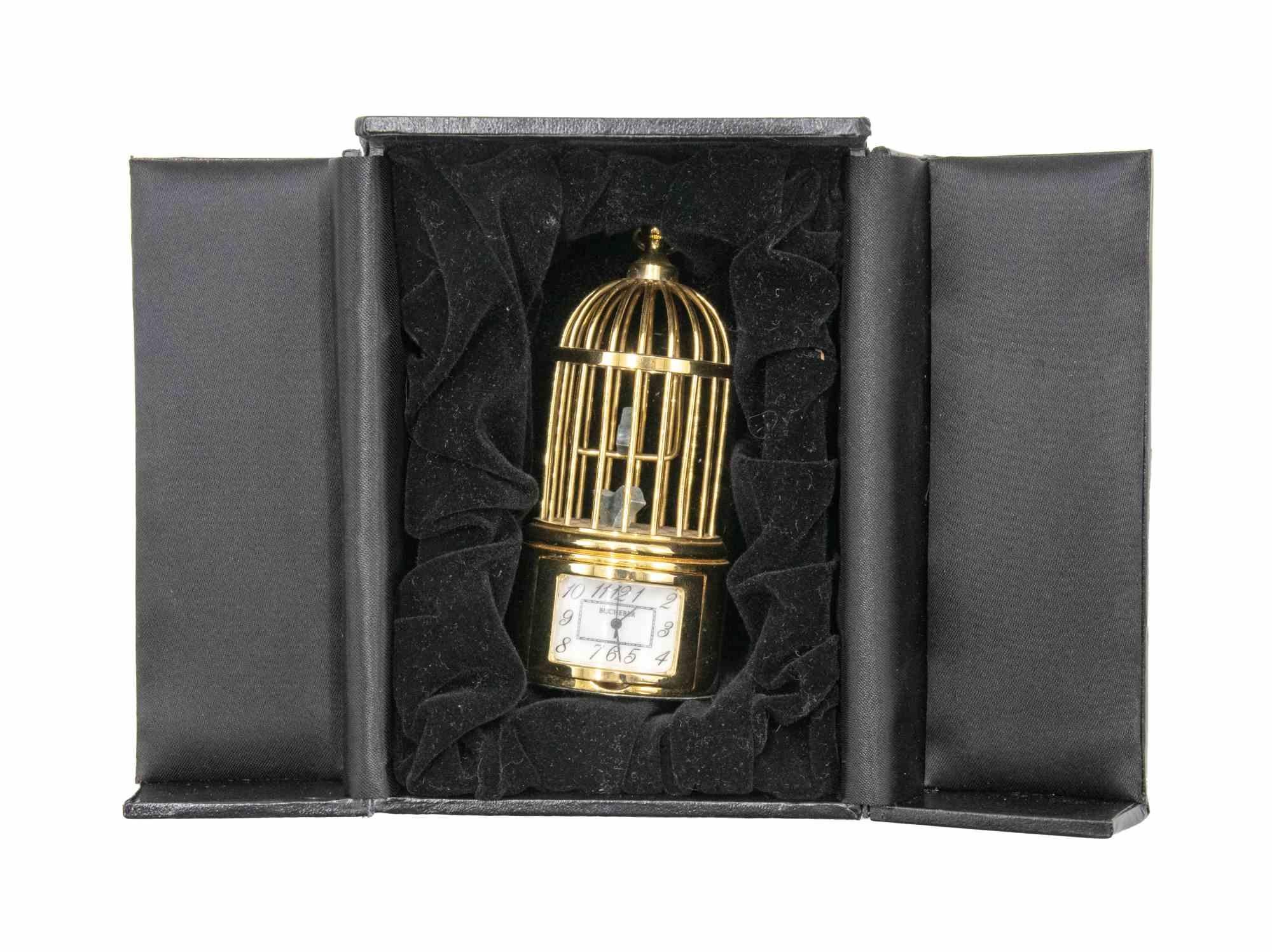 Pendulette Cage à Oiseaux by Bucherer, Late 20th Century 1