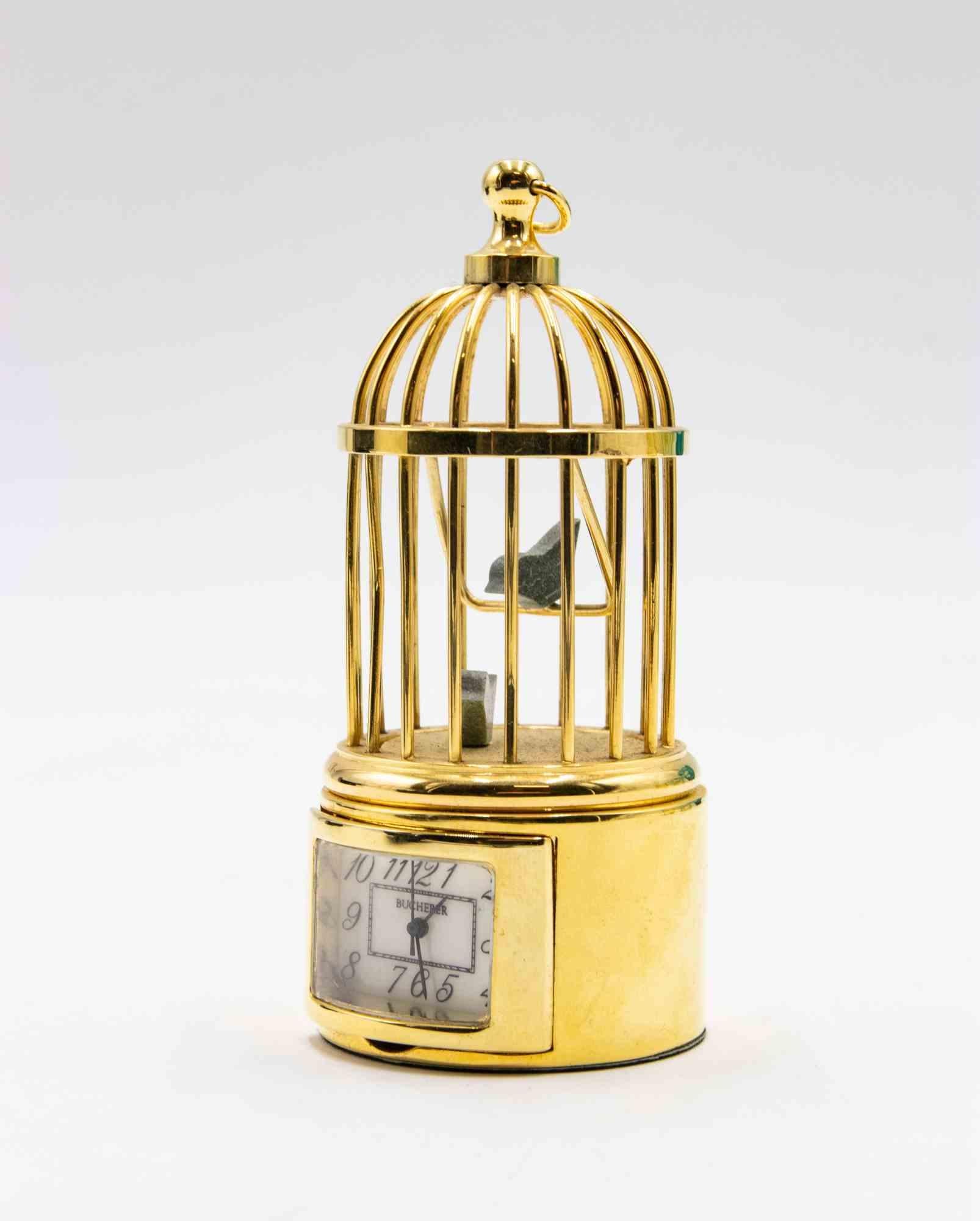 Pendulette Cage à Oiseaux by Bucherer, Late 20th Century 2