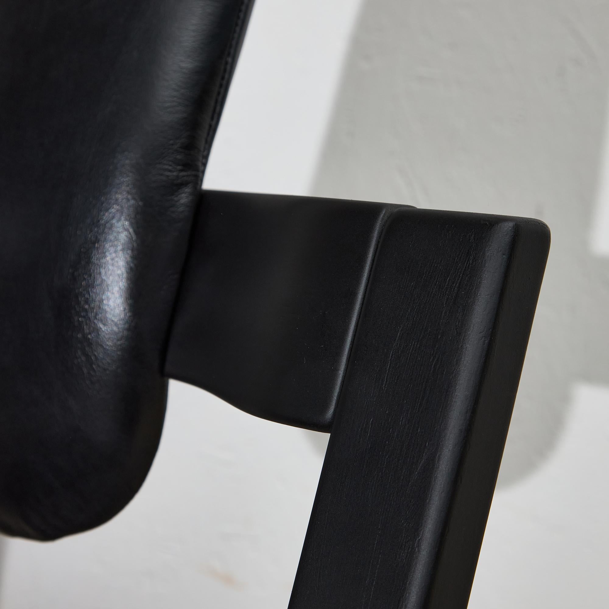Pelle Sedia Pendulum di Peter Opsvik per Stokke, 1983 in vendita