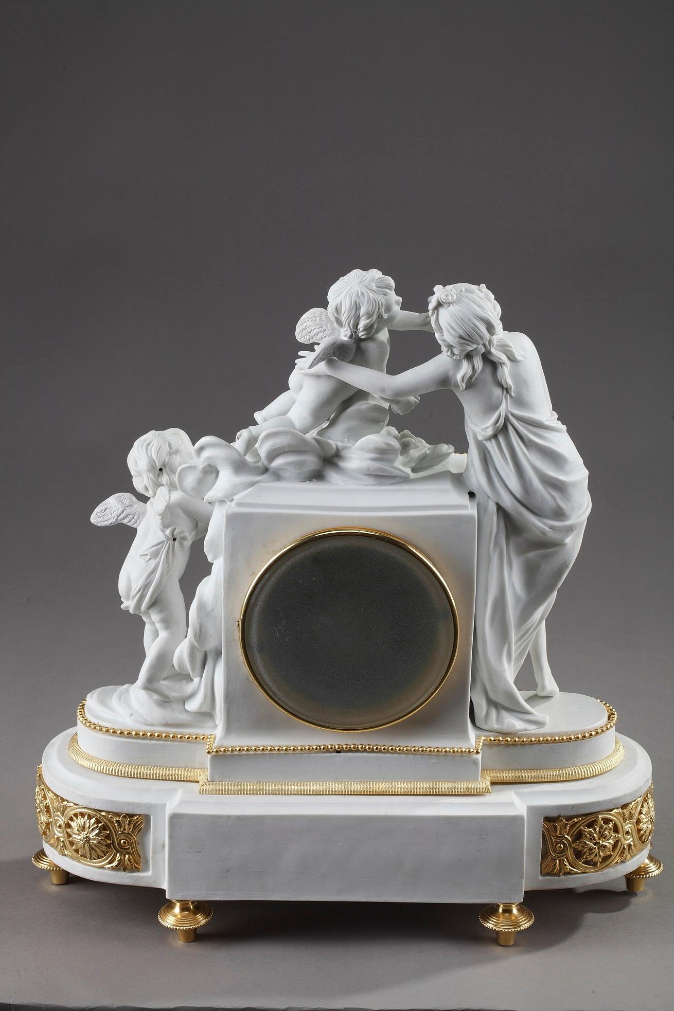 Uhr mit Pendel: Venus und Amor, im Louis-XVI-Stil von Samson 7