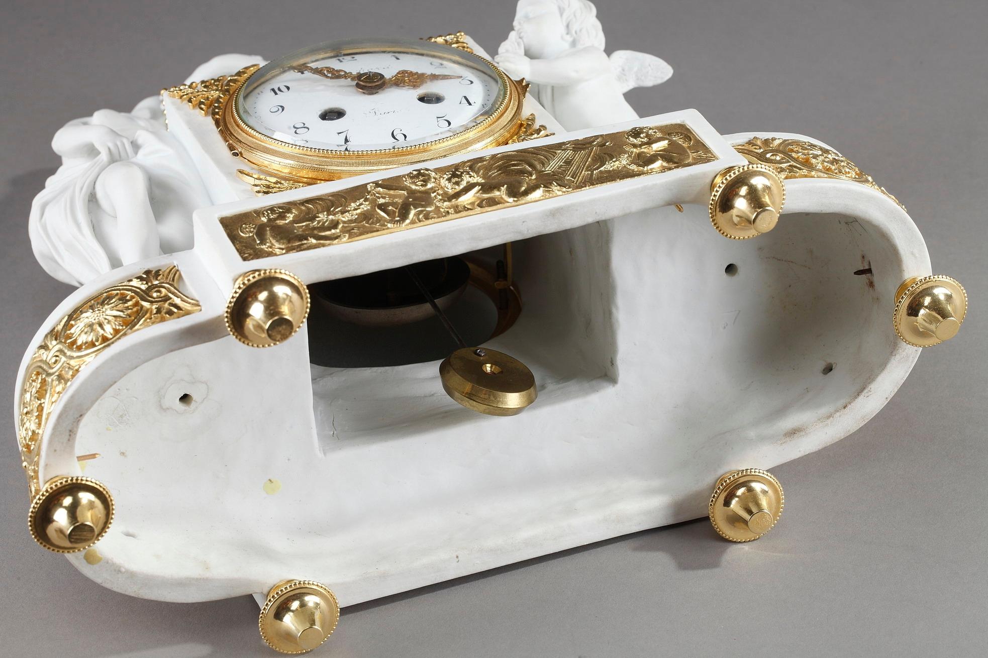 Uhr mit Pendel: Venus und Amor, im Louis-XVI-Stil von Samson 11